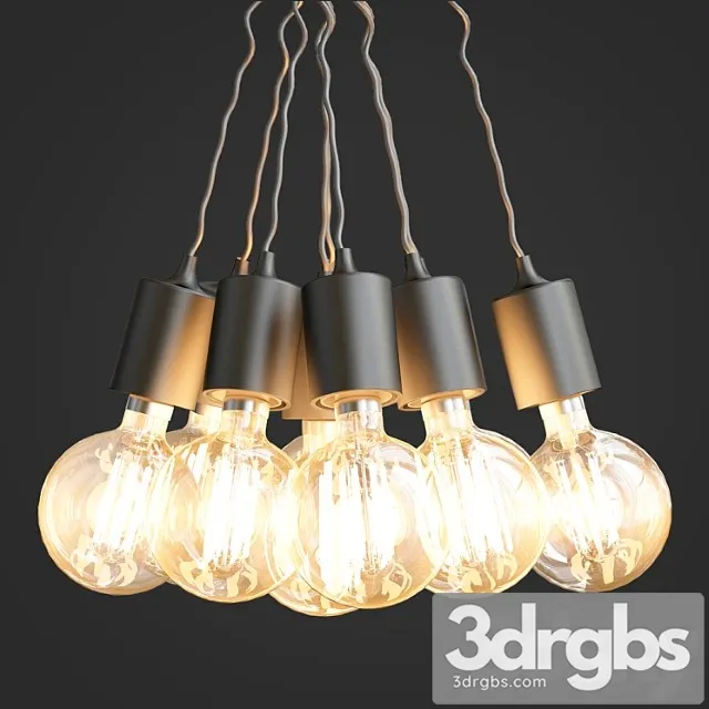 Mordern Nordic Retro Edison 3D Model Free