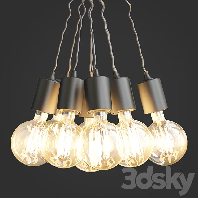 Mordern Nordic Retro Edison 3D Model