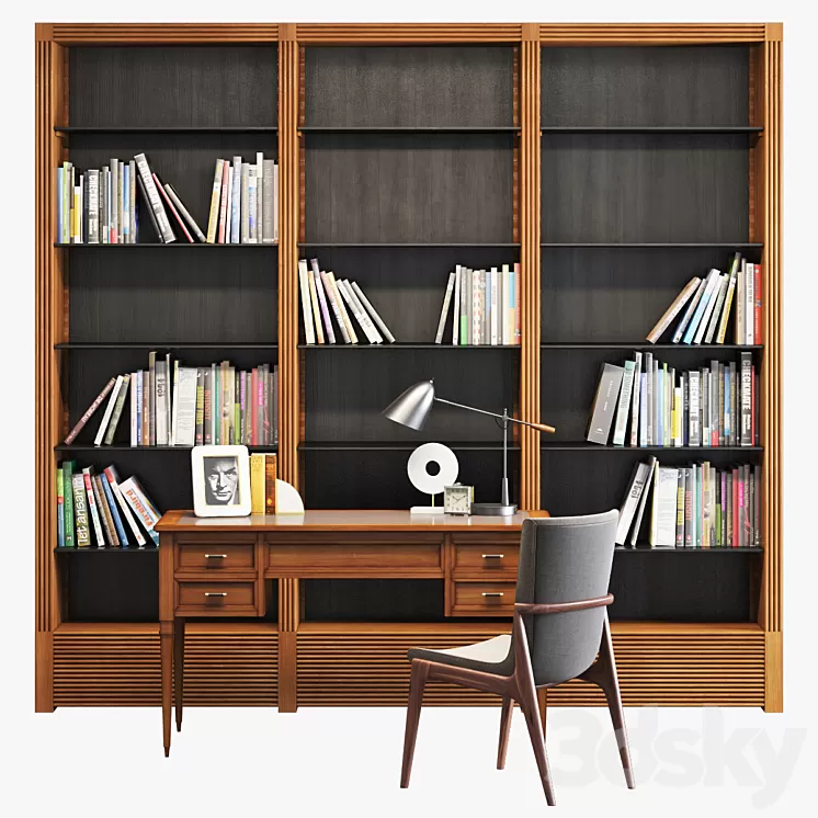 Morelato office furniture set 001 3D Model