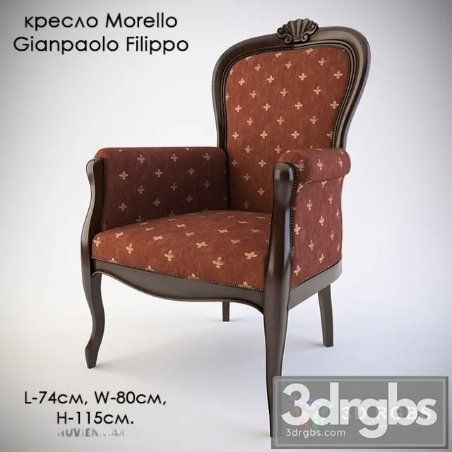 Morello Gianpaolo Filippo Armchair 3D Model Free