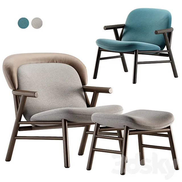 Morgana armchair by Bonaldo 3DModel