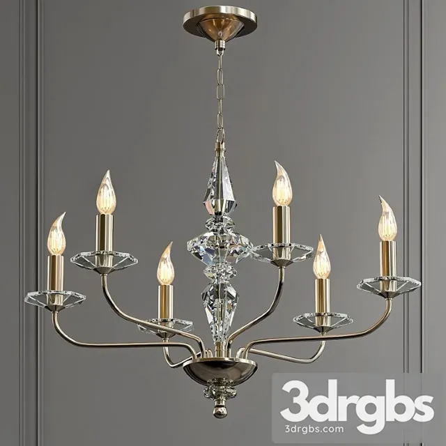 Moro crystal chandelier 3D Model Free