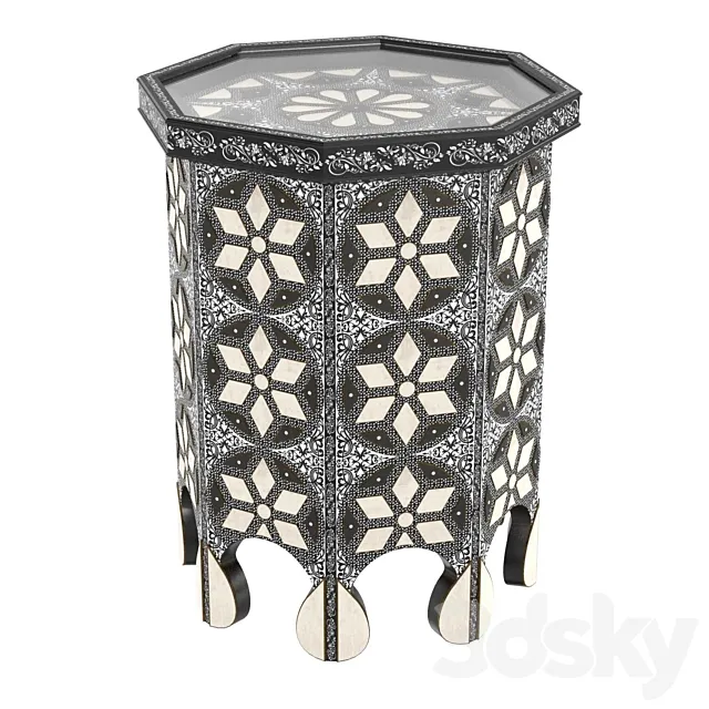 Moroccan Bazar ELEPH SIDE TABLE 3D Model