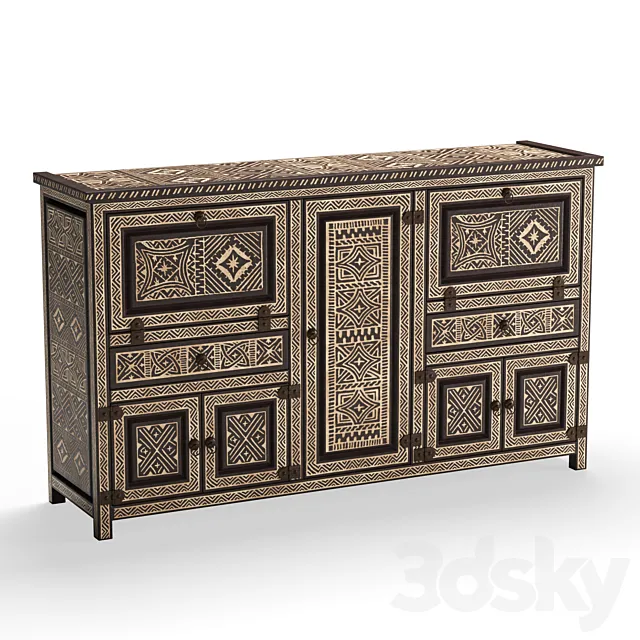 Moroccan console 3D Model