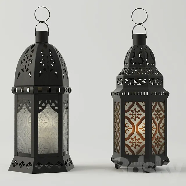 Moroccan Lanterns 3D Model