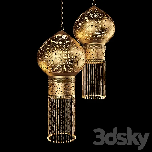 Moroccan light 3D Model