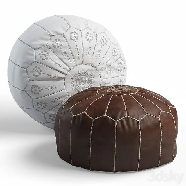 Moroccan pouf 3D Model