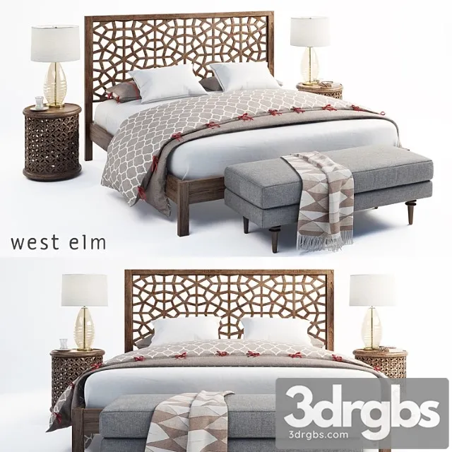 Morocco bed 2 3D Model Free