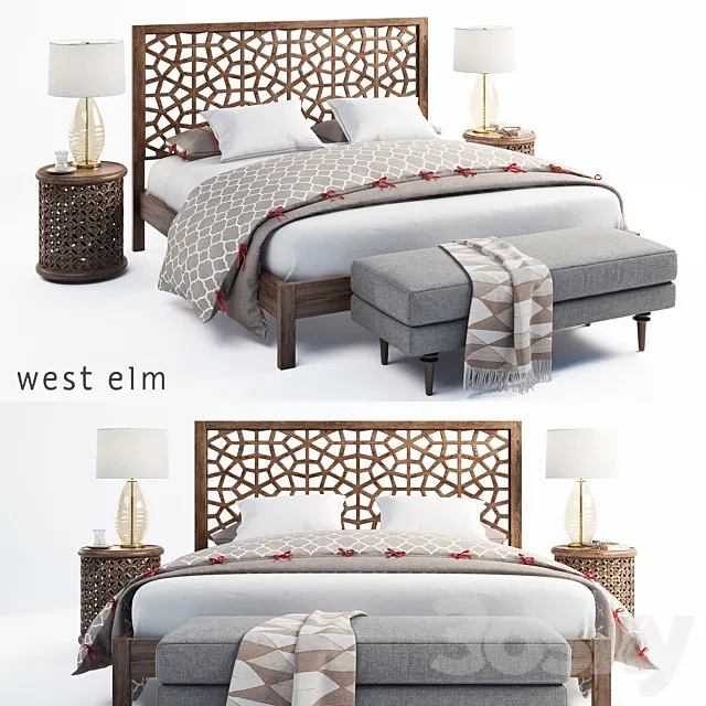 Morocco Bed 3D Model
