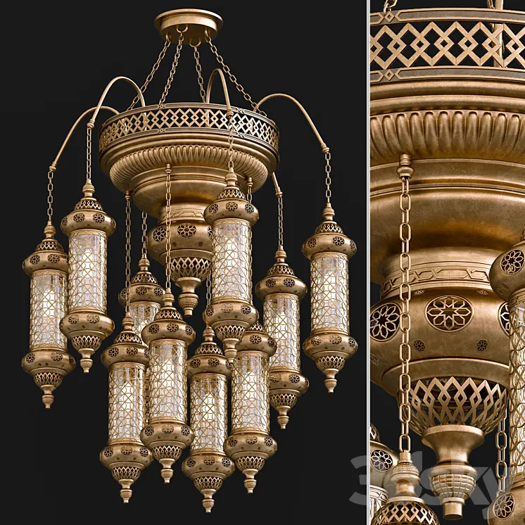 Moroccon Chandellere_01 3D Model Free