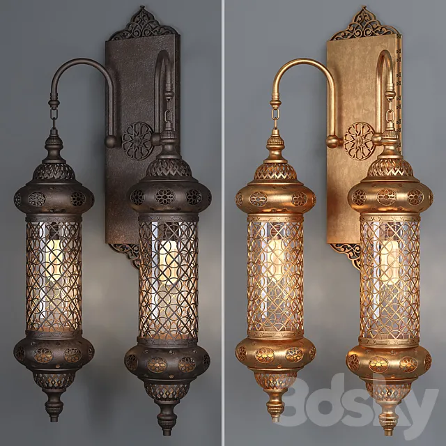 Moroccon Wallights_04 3DModel