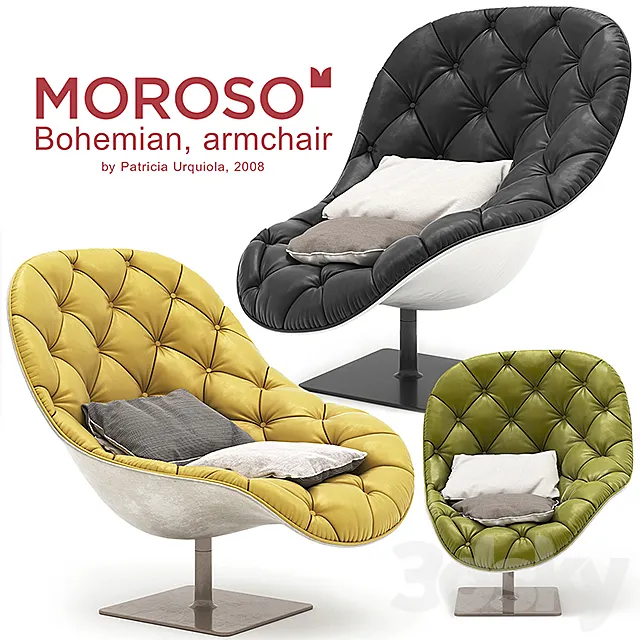 Moroso Bohemian armchair 3D Model