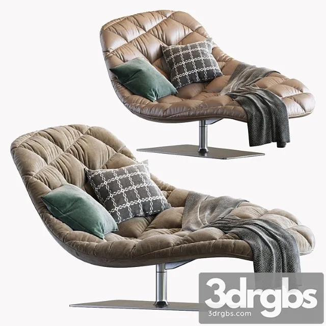 Moroso bohemian chaise longue 2 3D Model Free