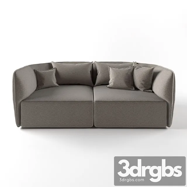 Moroso chamfer modular sofa ch3018 2 3D Model Free