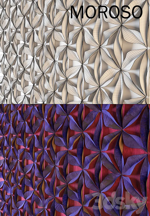 Moroso fabric decor 3D Model