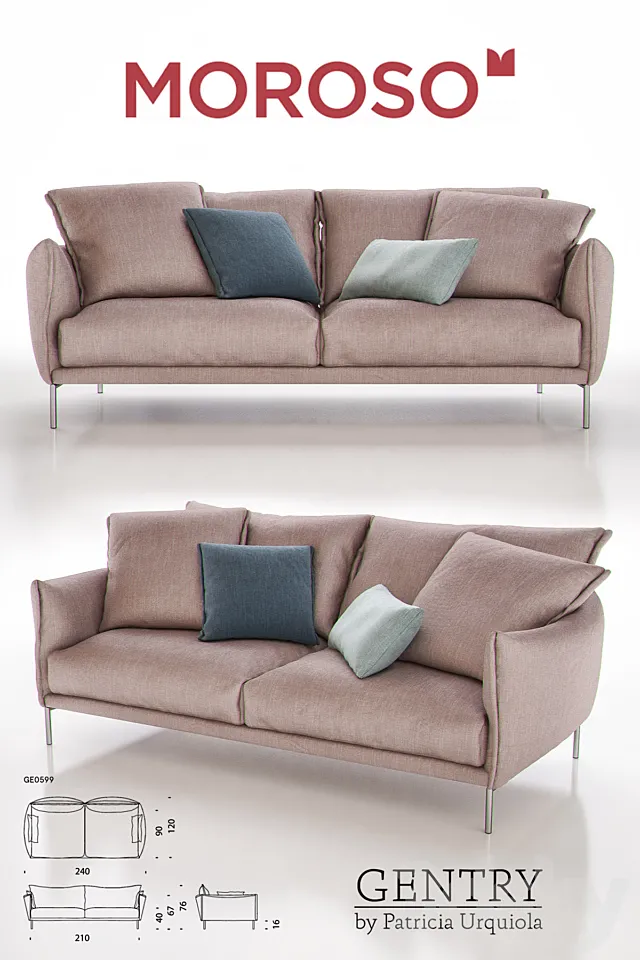 MOROSO GENTRY GE0599 Sofa Free Download
