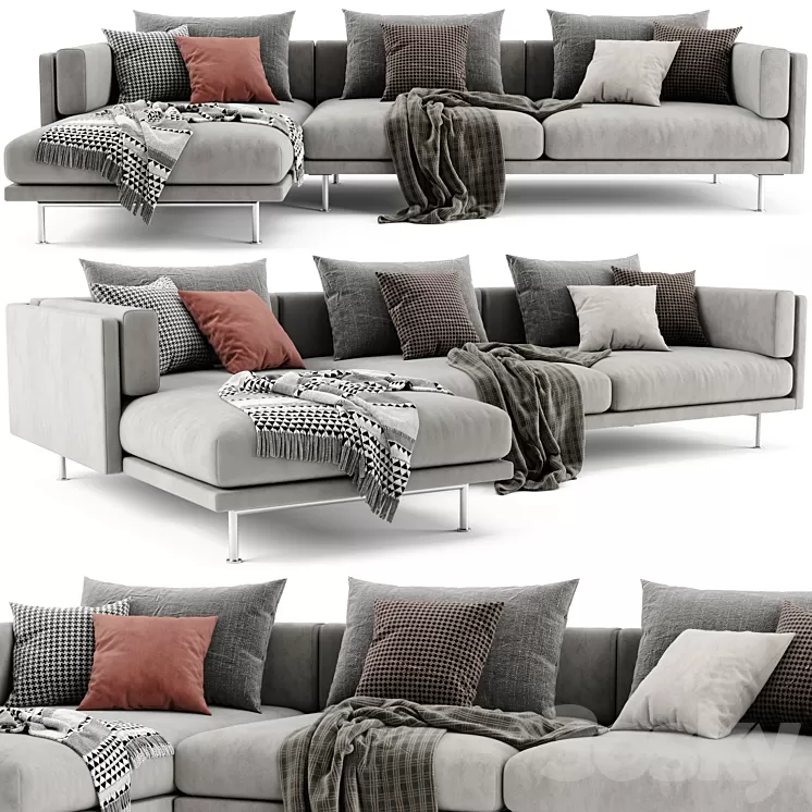 Moroso Josh 2.0 Chaise Longue Sofa 3D Model Free