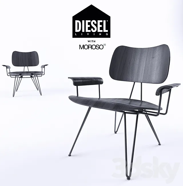 moroso lounge chair 3D Model
