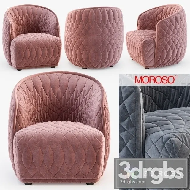 Moroso Redondo Small Armchair 3D Model Free