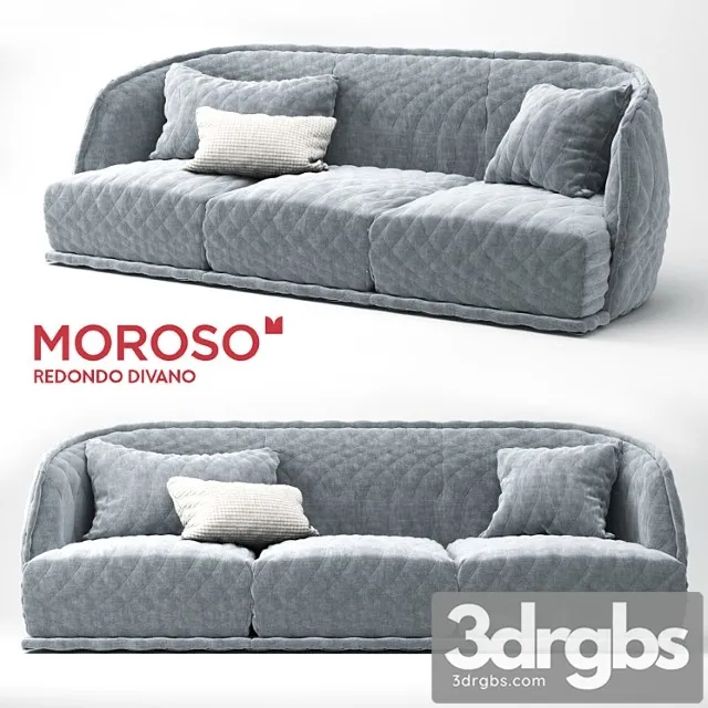 Moroso redondo sofa 2 3D Model Free