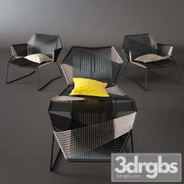 Moroso Tropicalia Chaise Longue 3D Model Free