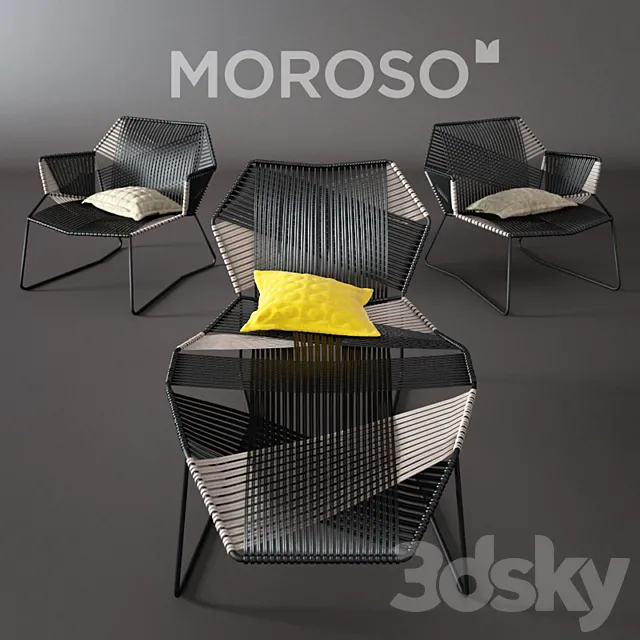 Moroso tropicalia chaise longue 3D Model