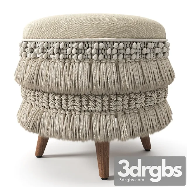 Morova Ottoman 3D Model Free