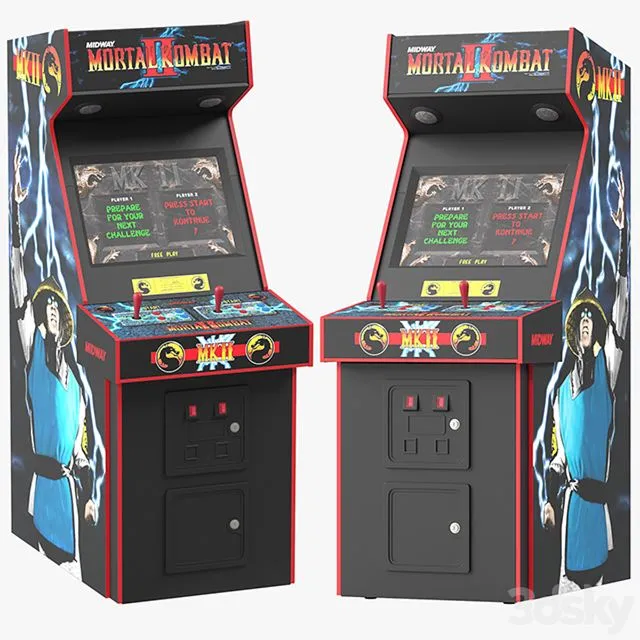 Mortal kombat arcade game 3D Model