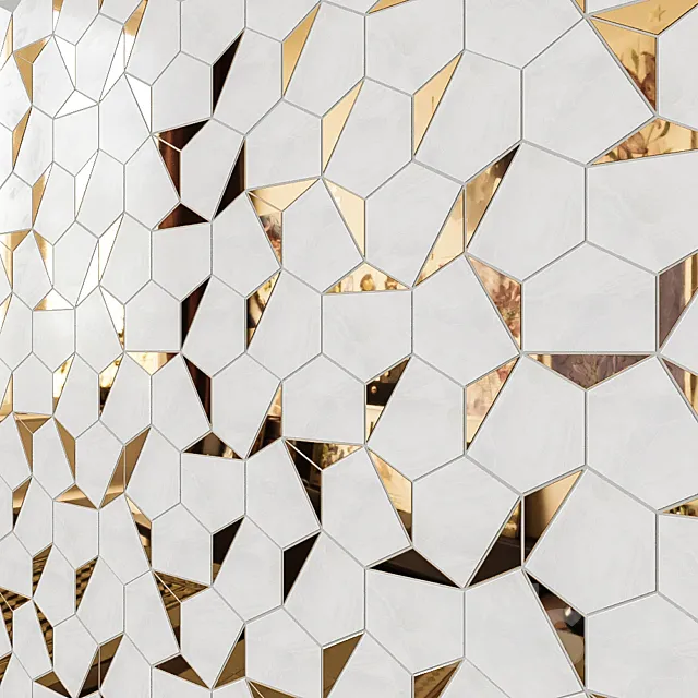 Mosaic _ Porcelain stoneware _ VALLELUNGA NOLITA Triangoli 3D Model