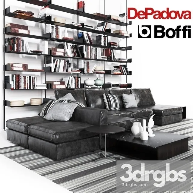 Mosaic Depadova Boffi Sofa 3D Model Free