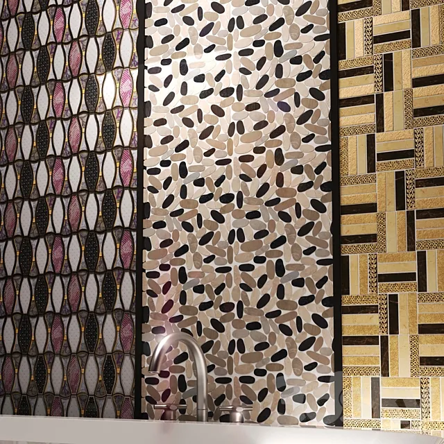 Mosaic Dune Pebbles Light Dune Absolut Dune Soleil 3D Model