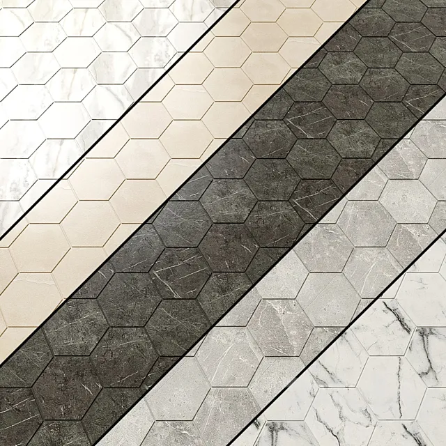 Mosaic Italon Sharm Evo 5 types 3D Model