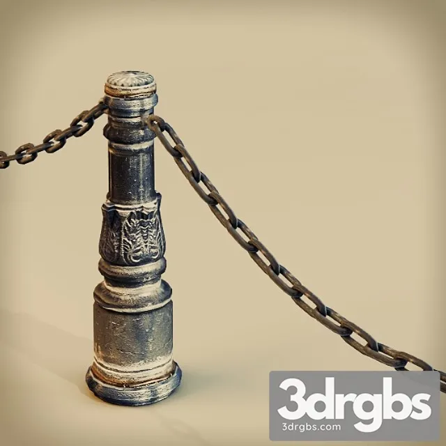Moscow Fence Post 3D Model Free