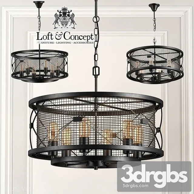 Mosquitoes Caster Chandelier 3D Model Free