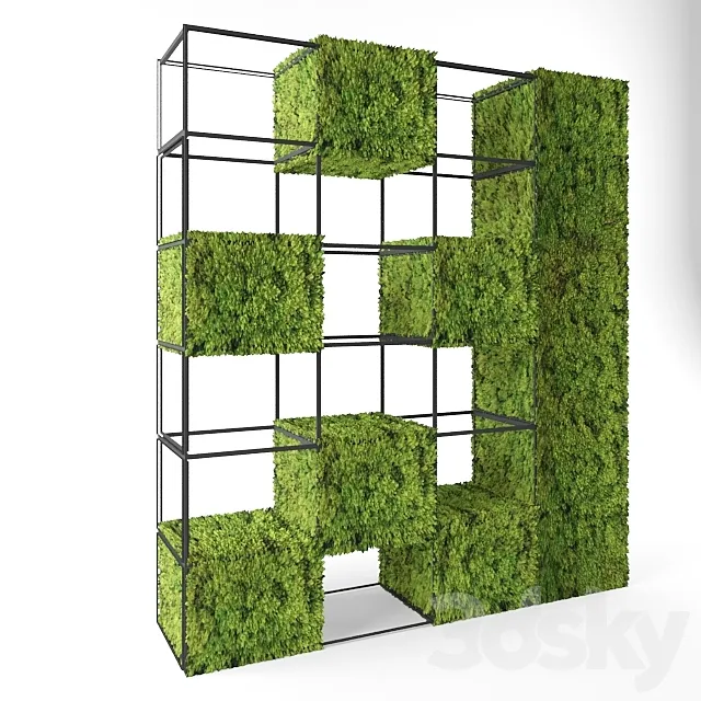 moss shelves 3D Model