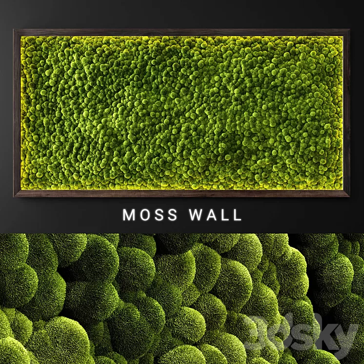Moss wall 2 3D Model