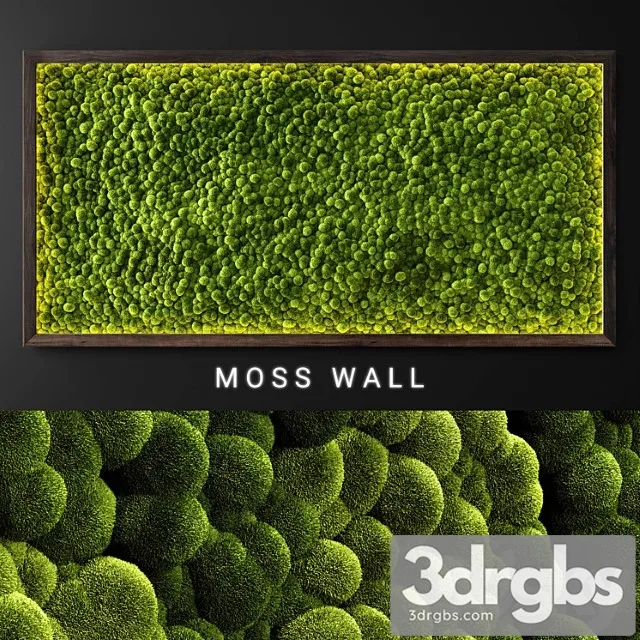 Moss Wall 21 3D Model Free