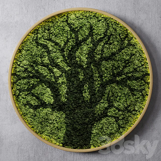 Moss wall tree 3DModel