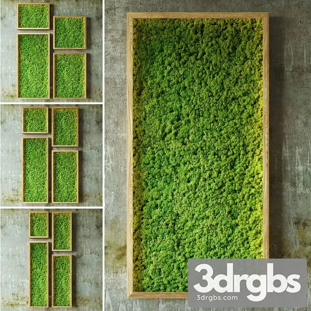 Moss Walls 3D Model Free