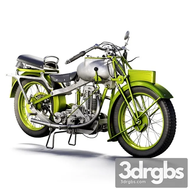 Motorcycle mgc 350cc 1930 3D Model Free