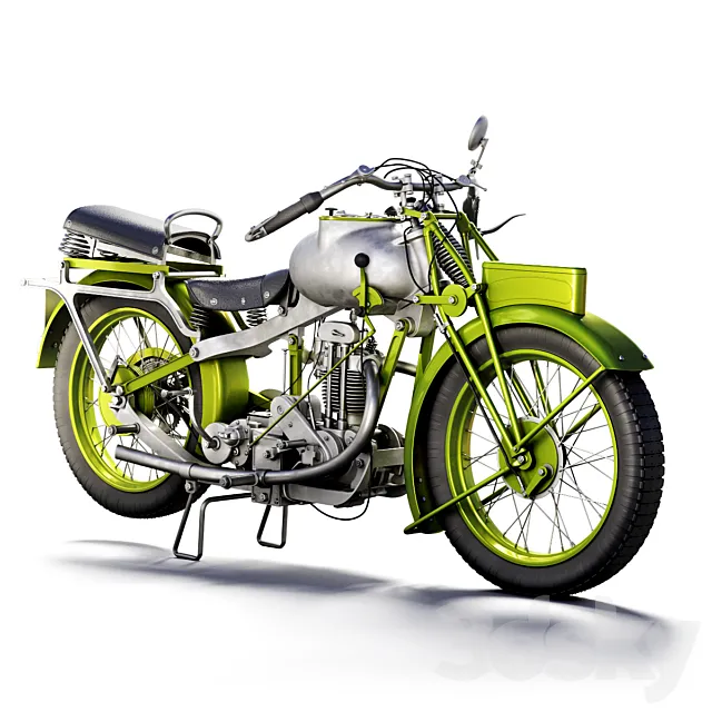 motorcycle MGC 350cc 1930 3D Model