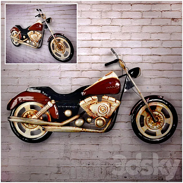 Motorcycle Wall 3DModel