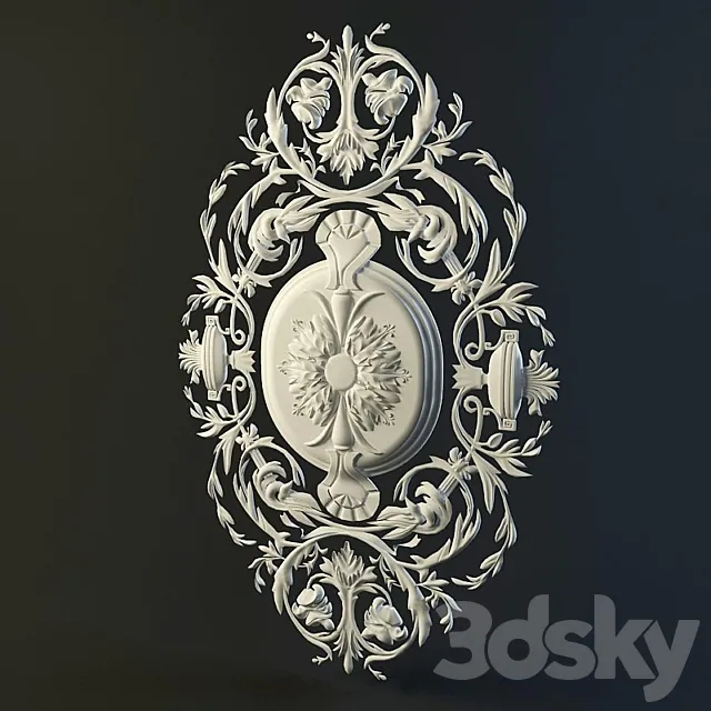 Mouldings from plaster 3D Model
