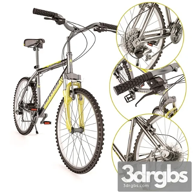 Mountain Bike Author Trophy 3D Model Free