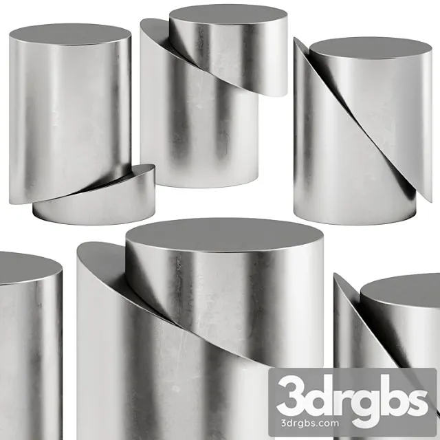 Movimento Slice series Side Tables 3D Model Free