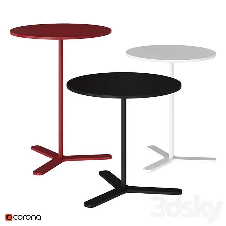 MOX TRE | Side table 3D Model Free