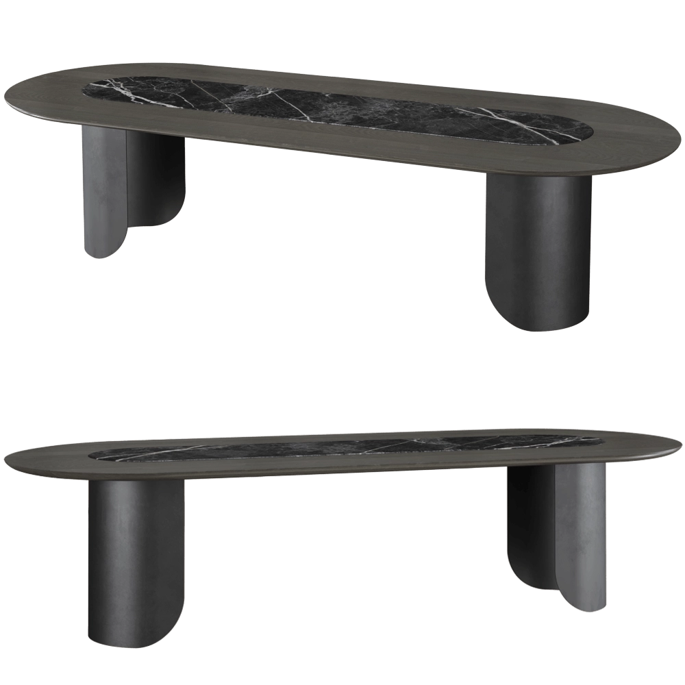 Mozea - Dining table Studio 3D Model