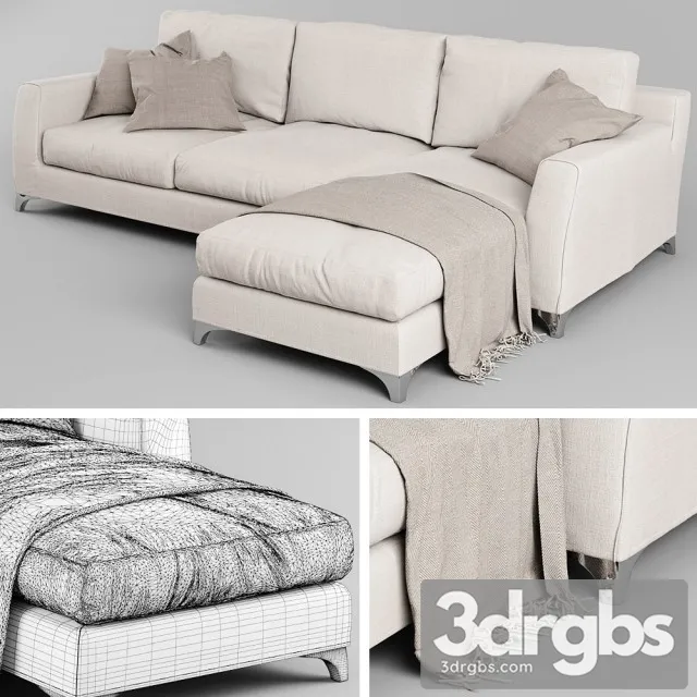 Mr Floyd Sofa  3 Slot 3D Model Free
