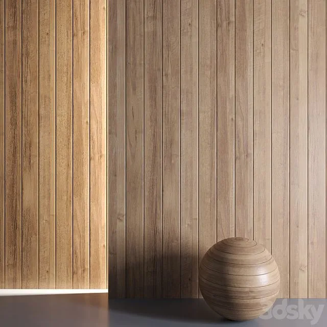 Mrf Wood Panel Set02 3D Model