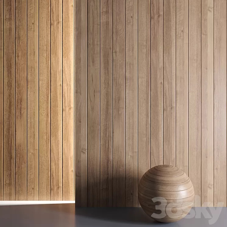 Mrf Wood Panel Set02 3D Model